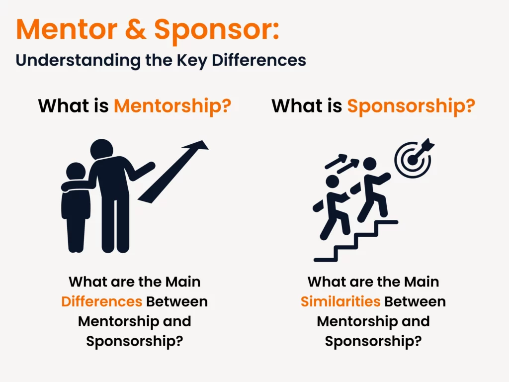 mentor, sponsor, mentor vs sponsor, mentorship, sponsporship, mentorship vs sponsorship