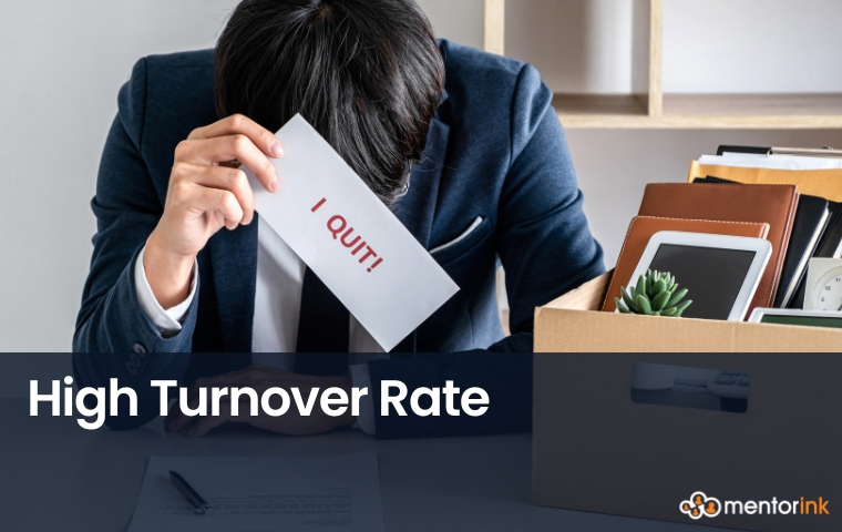 turnover rate, high turnover rate, quit, quitting, employee, employees