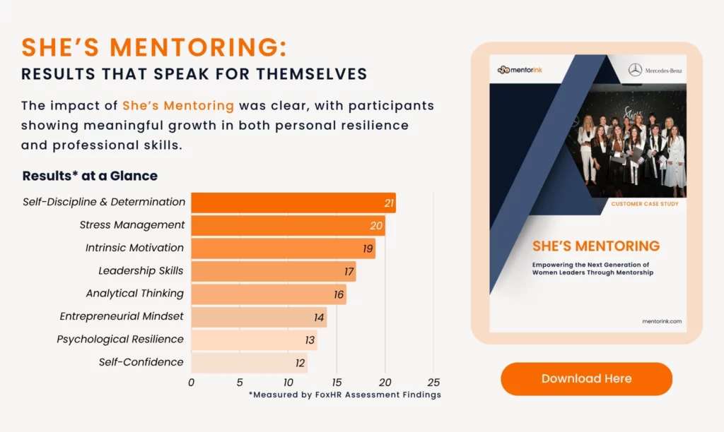 case study, she's mercedes, she's mentoring