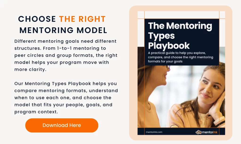 mentoring types playbook, how to choose right mentoring model