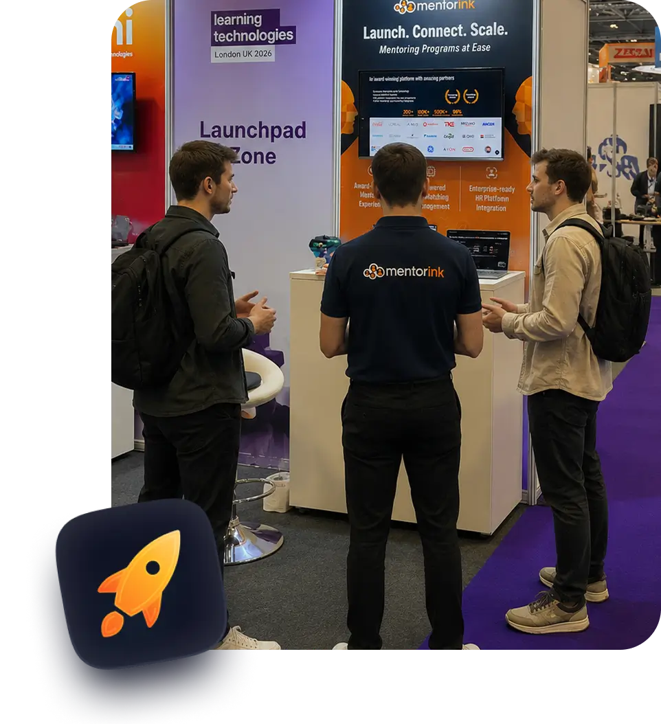 Mentorink-About - team at an exhibition